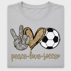 Peace Love Soccer DTF Transfer