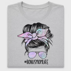 Bonus Mom Life Messy Bun DTF Transfer