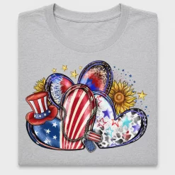 Fourth of July Heart DTF Transfer