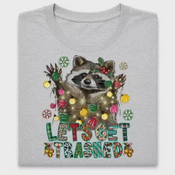 Christmas Raccoon Trash Panda DTF Transfer