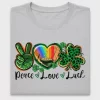Peace Love Luck St Patrick's Day DTF Transfer