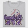 Baseball Mom Leopard DTF Transfer