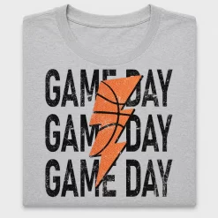 Game Day Basketball Lightning DTF Transfer
