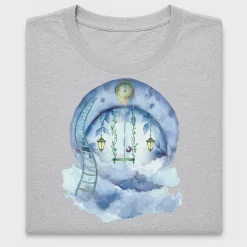 Watercolor Moon Swing DTF Transfer