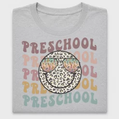 Retro Smiley Face Preschool DTF Transfer