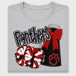 Panthers Cheer Pom Pom DTF Transfer