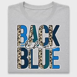 Back The Blue Leopard DTF Transfer