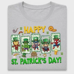 St. Patrick's Day Superhero DTF Transfer