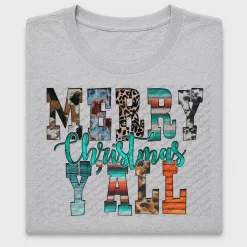 Merry Christmas Y'all Western DTF Transfer
