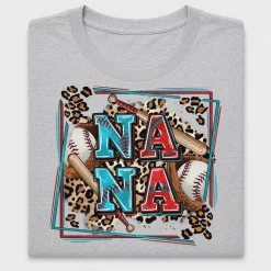 Baseball Nana Leopard DTF Transfer