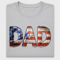 Patriotic Dad American Flag DTF Transfer