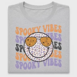 Spooky Vibes Smiley Face DTF Transfer