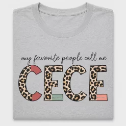 Leopard Cece Name DTF Transfer