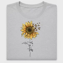 Faith Sunflower Butterfly DTF Transfer
