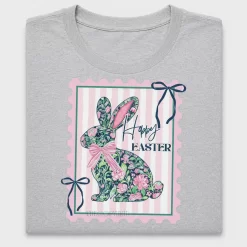 Floral Bunny Easter DTF Transfer