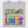 Color Outside The Lines Autism Awareness DTF Transfer