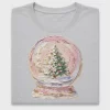 Watercolor Snow Globe Christmas DTF Transfer