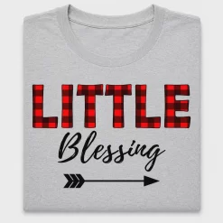 Little Blessing Buffalo Plaid DTF Transfer