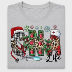 CNA Life Christmas DTF Transfer