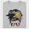 Football Mom Messy Bun DTF Transfer