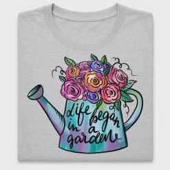 Floral Watering Can Garden DTF Transfer