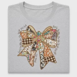 Patchwork Bow Christian Faith DTF Transfer