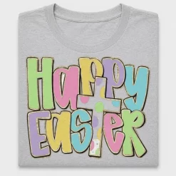 Happy Easter Colorful DTF Transfer