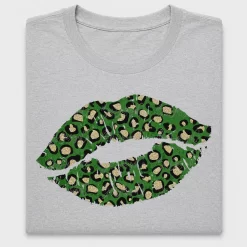 Leopard Lips Glitter DTF Transfer