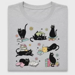 Retro Black Cat Book DTF Transfer