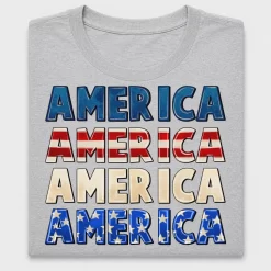 Patriotic America DTF Transfer Design