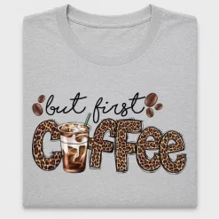 But First Coffee Leopard DTF Transfer