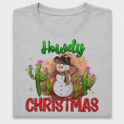 Western Snowman Howdy Christmas DTF Transfer