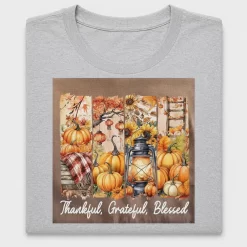 Thankful Grateful Blessed Fall DTF Transfer