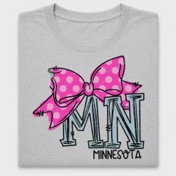 Minnesota Doodle Bow DTF Transfer