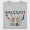 American Babe Peace Hand DTF Transfer