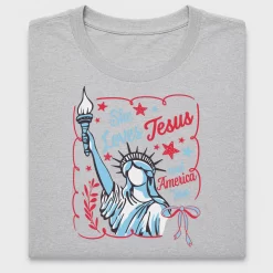 She Loves Jesus and America DTF Transfer