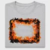 Distressed Orange Grunge Frame DTF Transfer
