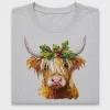 Highland Cow Christmas DTF Transfer
