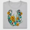 Sunflower Cowhide Horseshoe DTF Transfer