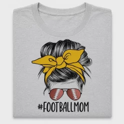 Football Mom Messy Bun DTF Transfer