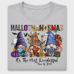 HalloThanksMas Gnome DTF Transfer