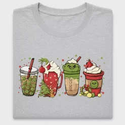 Grinch Coffee Latte Christmas DTF Transfer