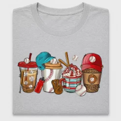 Baseball Coffee Cup DTF Transfer