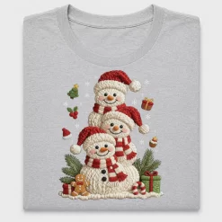 Cozy Knit Snowman Family DTF Transfer