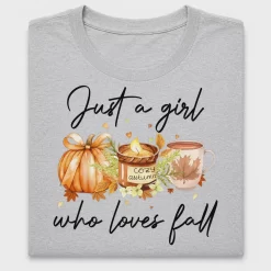 Just A Girl Who Loves Fall DTF Transfer