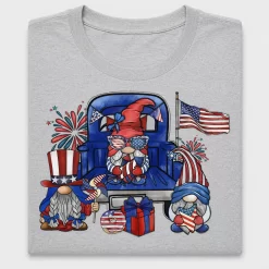 Fourth of July Gnome Truck DTF Transfer