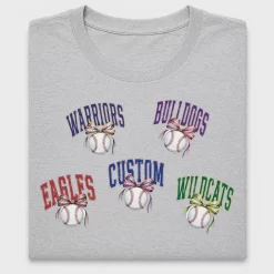 Custom School Mascot Baseball DTF Transfer