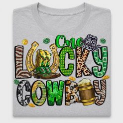 Lucky Cowboy St Patrick's Day DTF Transfer