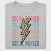 Social Worker Lightning Bolt DTF Transfer