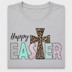 Happy Easter Cross DTF Transfer